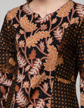 Adikusuma Long Dress Batik Leaves Mix Truntum