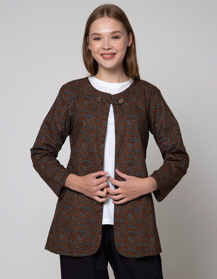 Arjuna Weda Women's Balinese Banana Batik Blazer