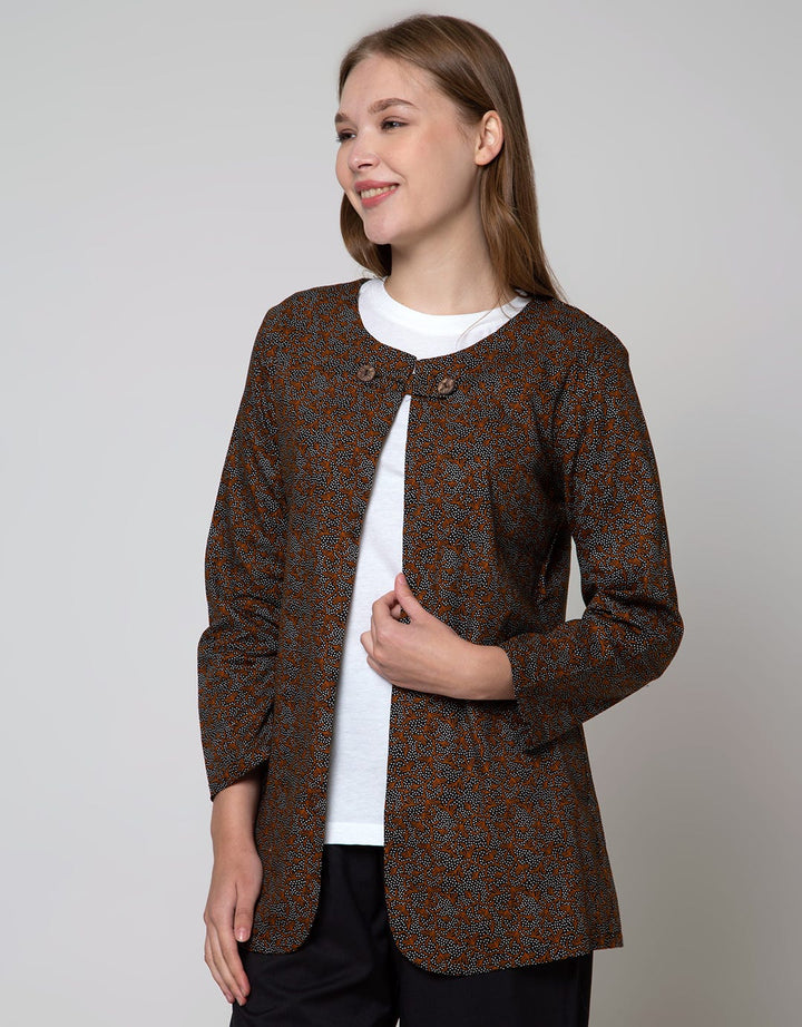 Arjuna Weda Women's Balinese Banana Batik Blazer