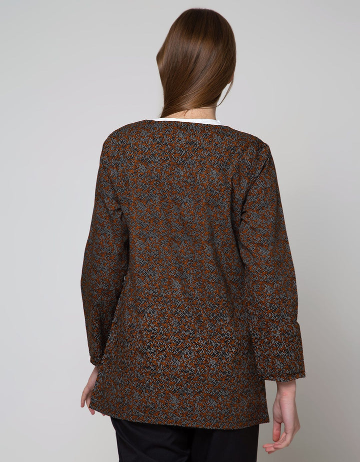 Arjuna Weda Women's Balinese Banana Batik Blazer
