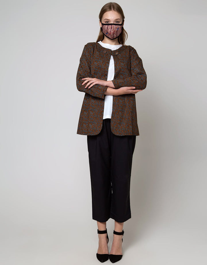 Arjuna Weda Women's Balinese Banana Batik Blazer
