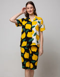 Nevada Short Sleeve Pajama Capri Big Lemonia