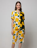 Nevada Short Sleeve Pajama Capri Big Lemonia