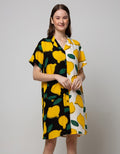 Nevada Short Sleeve Midi Dress Big Lemonia