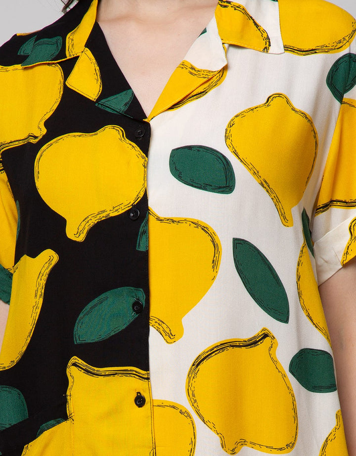 Nevada Short Sleeve Midi Dress Big Lemonia