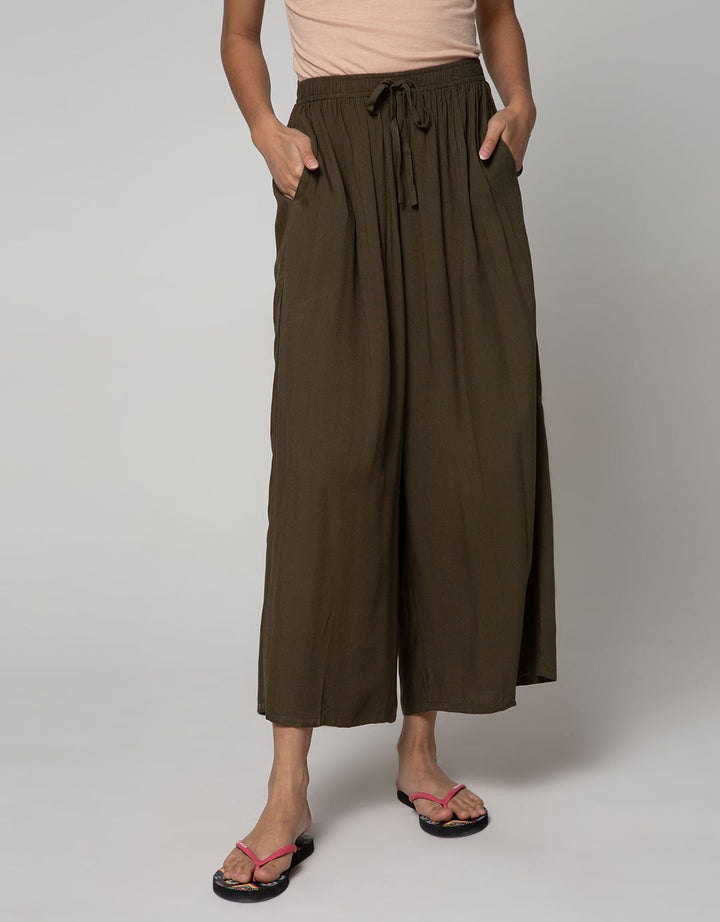 Nevada Long Pants Plain Culottes