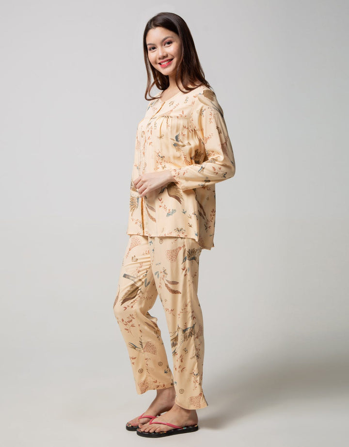 St. Yves Long Sleeve Pajama Pants Fly Theme