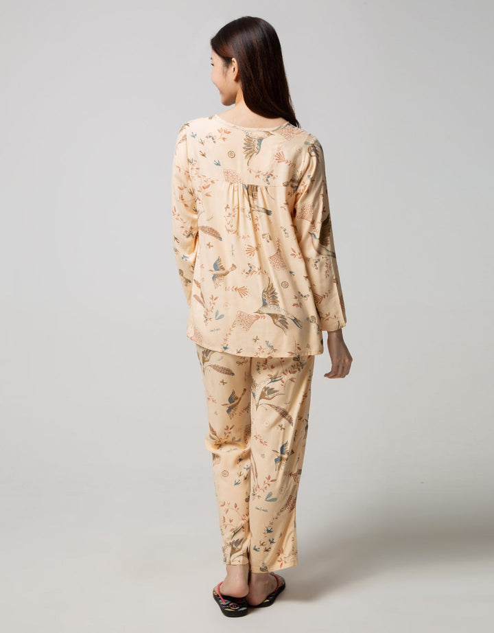St. Yves Long Sleeve Pajama Pants Fly Theme