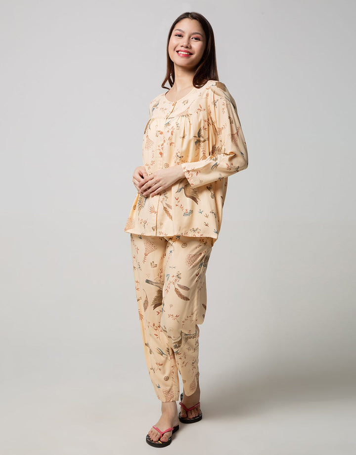 St. Yves Long Sleeve Pajama Pants Fly Theme