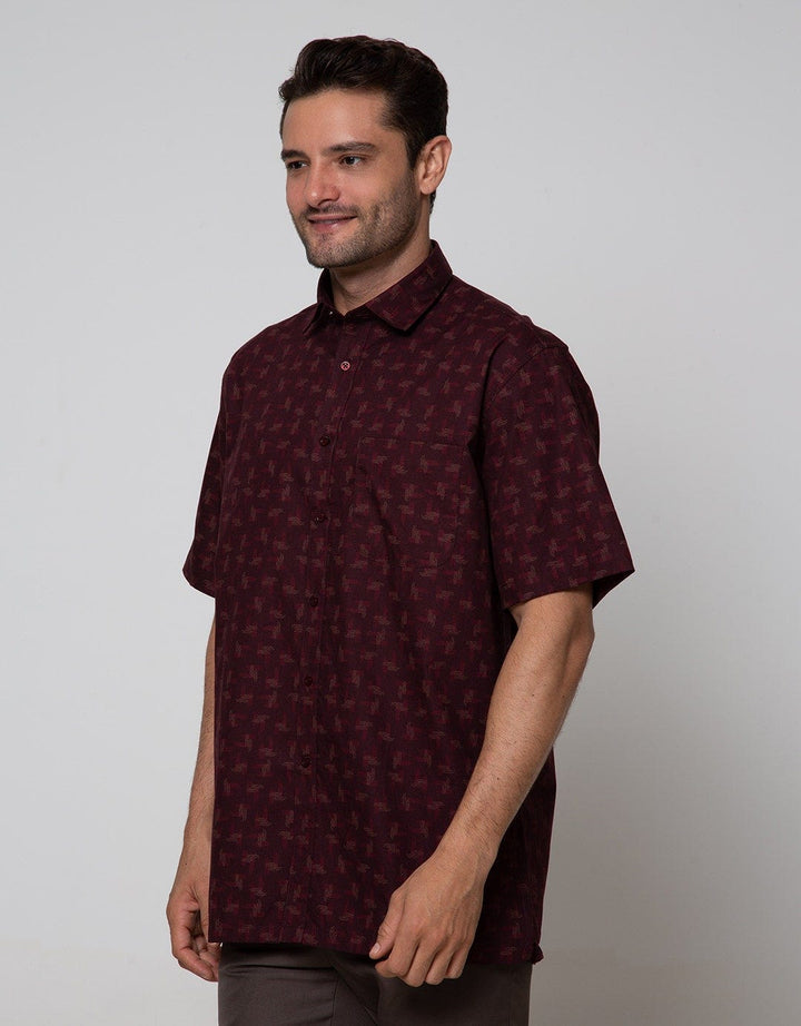 Cole Short Sleeve Shirt Print Regular