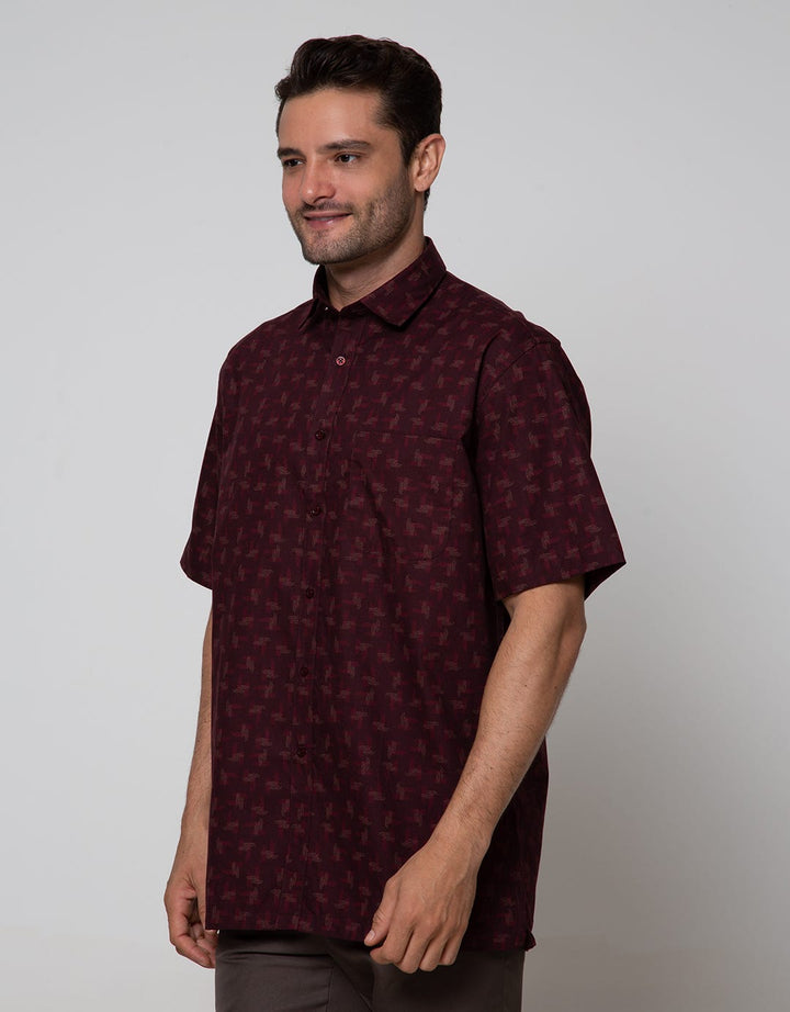 Cole Short Sleeve Shirt Print Regular