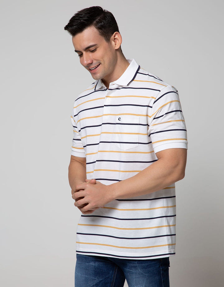Cole Short Sleeve Polo Shirt Reguler Stripe