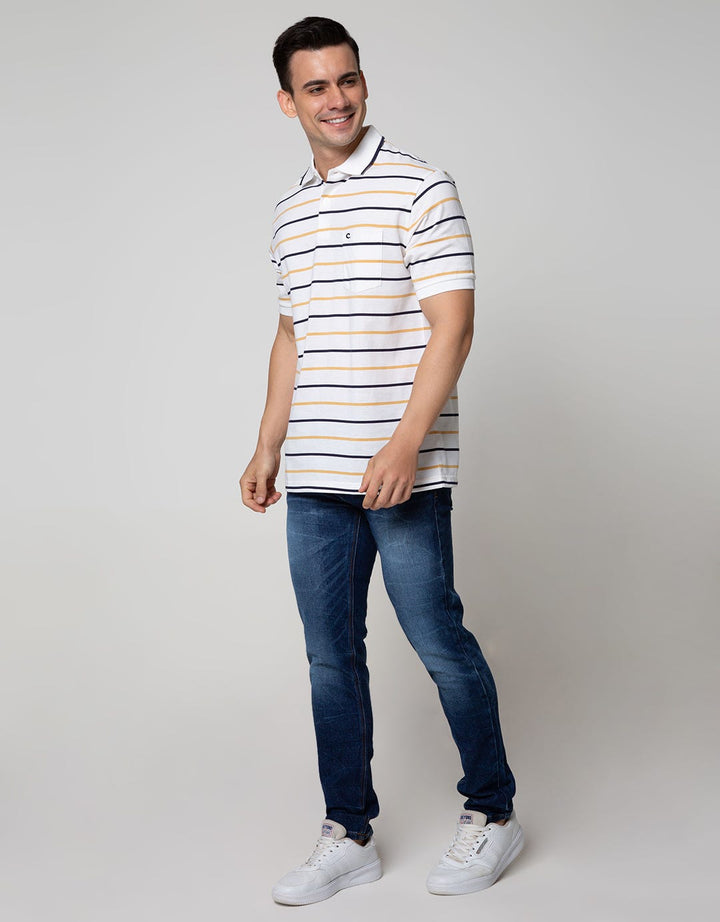 Cole Short Sleeve Polo Shirt Reguler Stripe