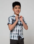 Nevada Short Sleeve Shirt Tiedye Black & White