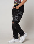 Nevada Denim Long Pants Destroyed Graffiti
