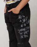 Nevada Denim Long Pants Destroyed Graffiti