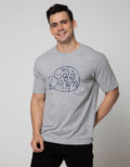 Cole Short Sleeve T-Shirt Print Solid Denim