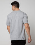 Cole Short Sleeve T-Shirt Print Solid Denim