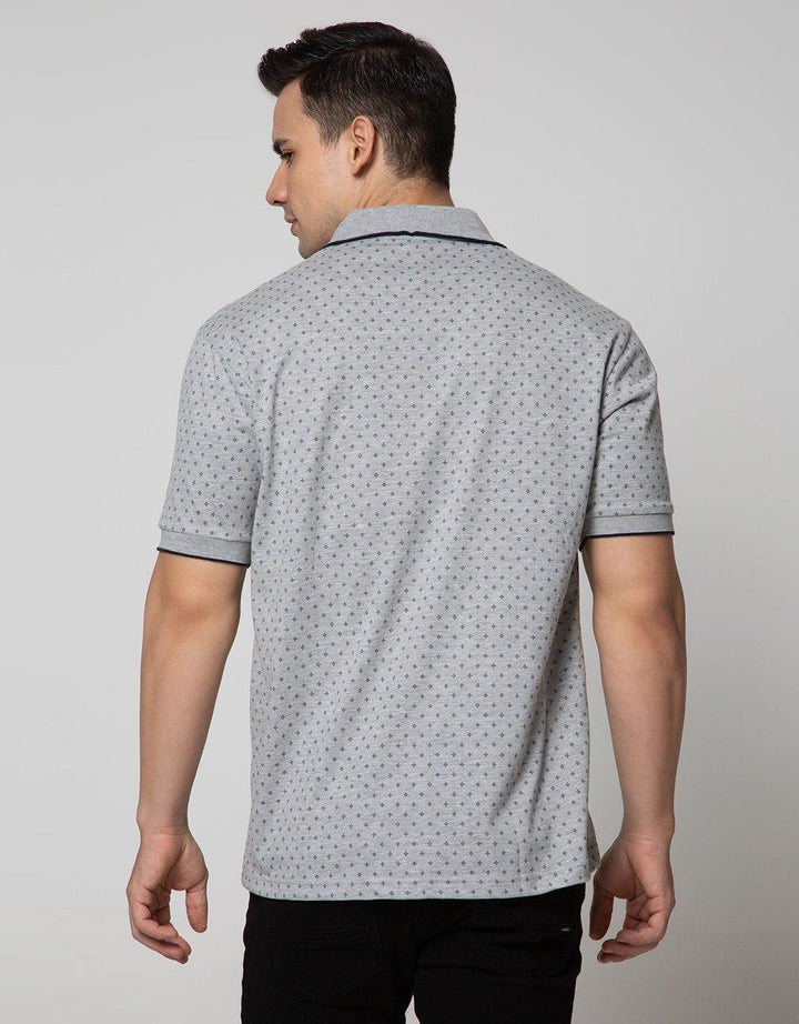 Cole Short Sleeve Polo Shirt Aop Print Diamond