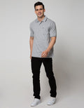 Cole Short Sleeve Polo Shirt Aop Print Diamond
