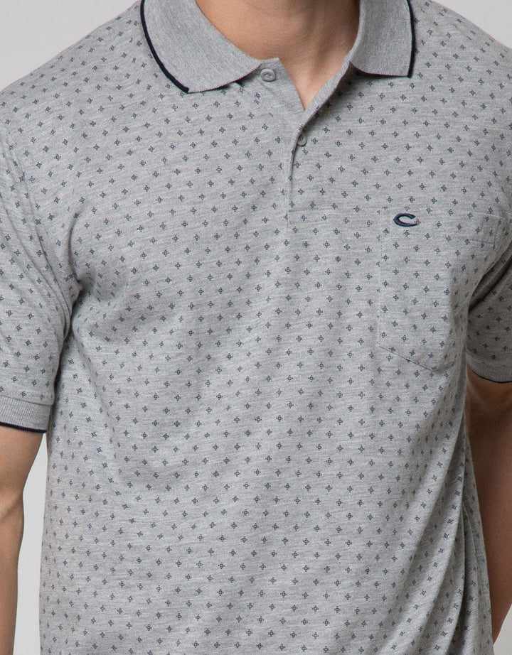 Cole Short Sleeve Polo Shirt Aop Print Diamond