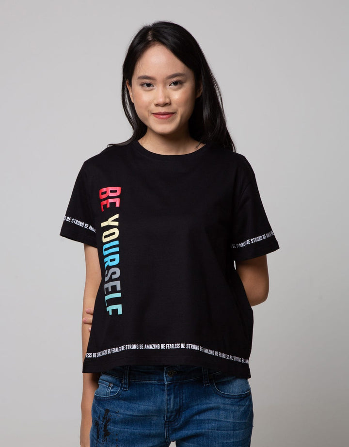 Nevada Short Sleeve T-Shirt Cotton Usa Crop Be Yourself