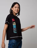 Nevada Short Sleeve T-Shirt Cotton Usa Crop Be Yourself