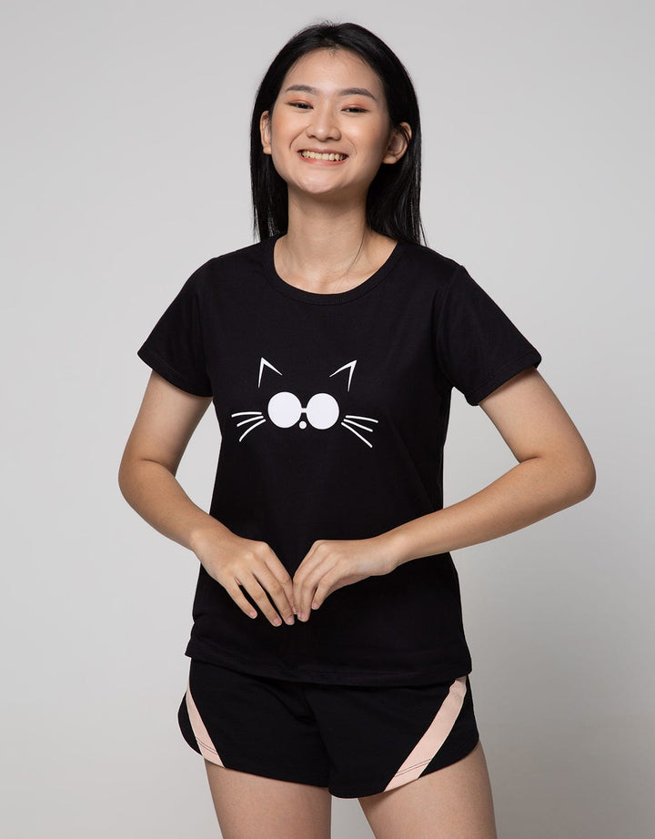 Nevada Short Sleeve T-Shirt Cute Cat