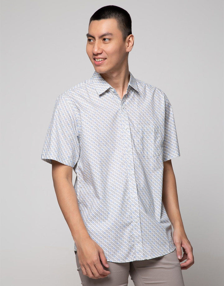 Cole Short Sleeve Shirt Woven Print Allover