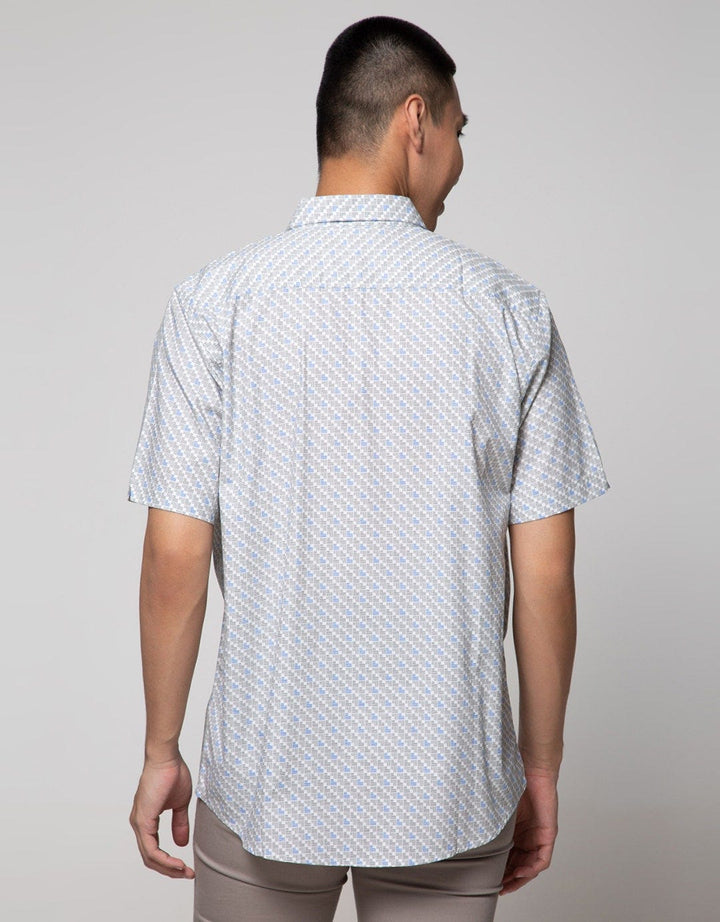 Cole Short Sleeve Shirt Woven Print Allover