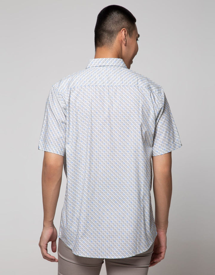 Cole Short Sleeve Shirt Woven Print Allover