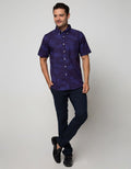 Cole Short Sleeve Shirt Print All Over Wave
