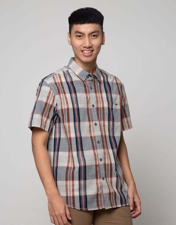 Watchout Casual Shirt Print Garis