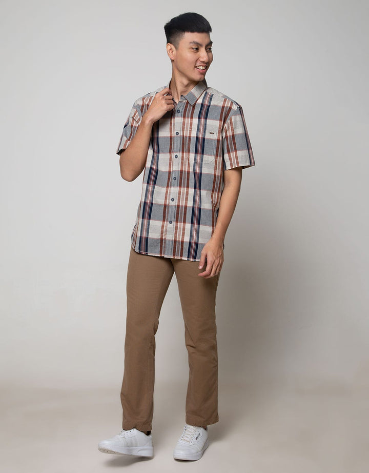 Watchout Casual Shirt Print Garis