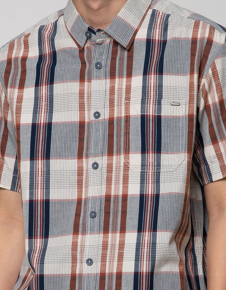 Watchout Casual Shirt Print Garis