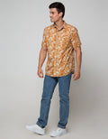 Watchout Jeans Shirt Full Print Motif