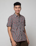 Watchout Jeans Plaid Shirt Double Chest Pocket