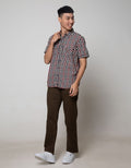 Watchout Jeans Plaid Shirt Double Chest Pocket