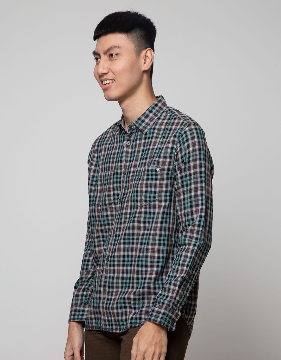 Watchout Jeans Shirt Plaid Motif