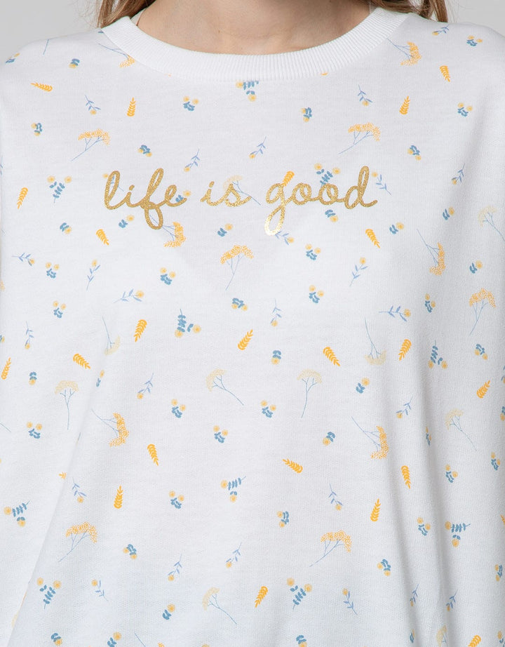 Nevada Sweatshirt Print Sun Flower