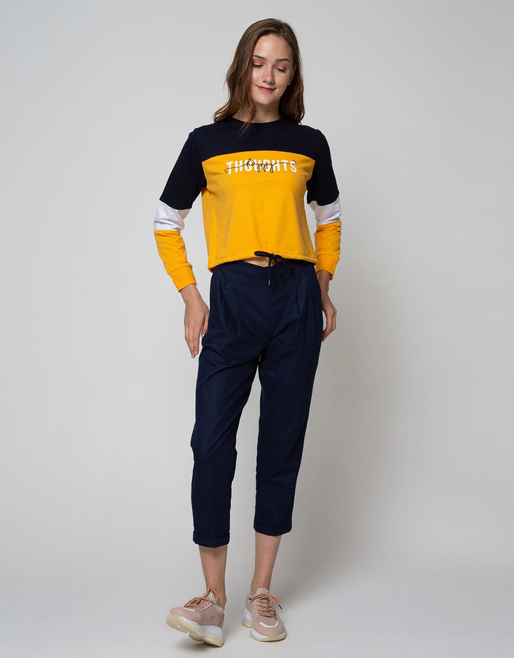 Nevada Sweatshirt Solid Cut And Sew Happy Thoughts