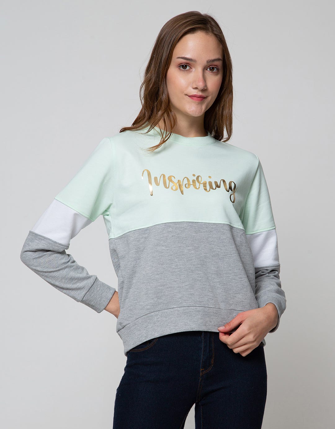 Nevada Sweatshirt Solid Cut And Sew Inspiring