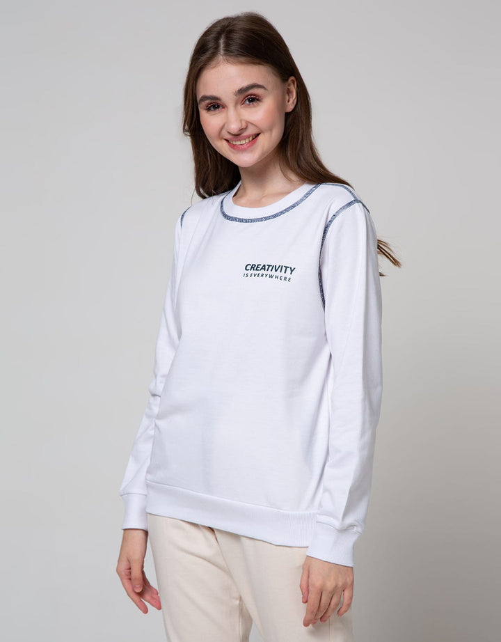 Nevada Sweatshirt Solid Exposed Seam