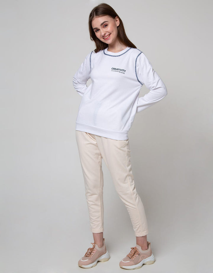Nevada Sweatshirt Solid Exposed Seam