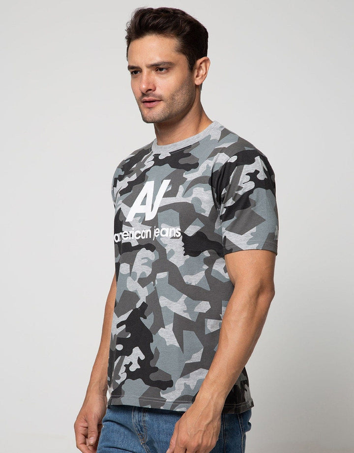 American Jeans Short Sleeve T-Shirt Fullprint Camo