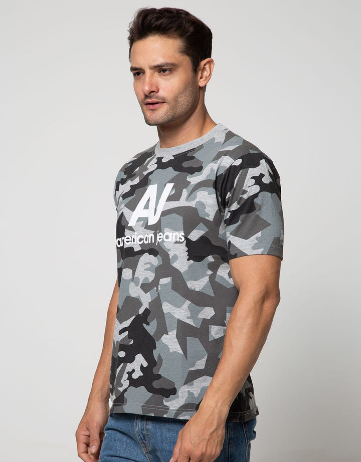 American Jeans Short Sleeve T-Shirt Fullprint Camo