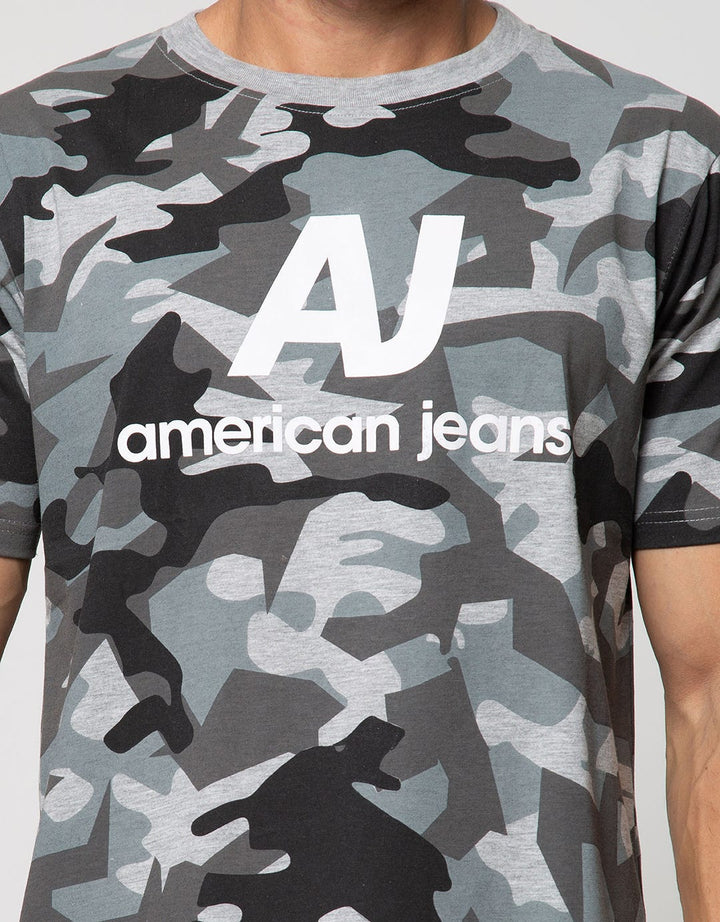 American Jeans Short Sleeve T-Shirt Fullprint Camo