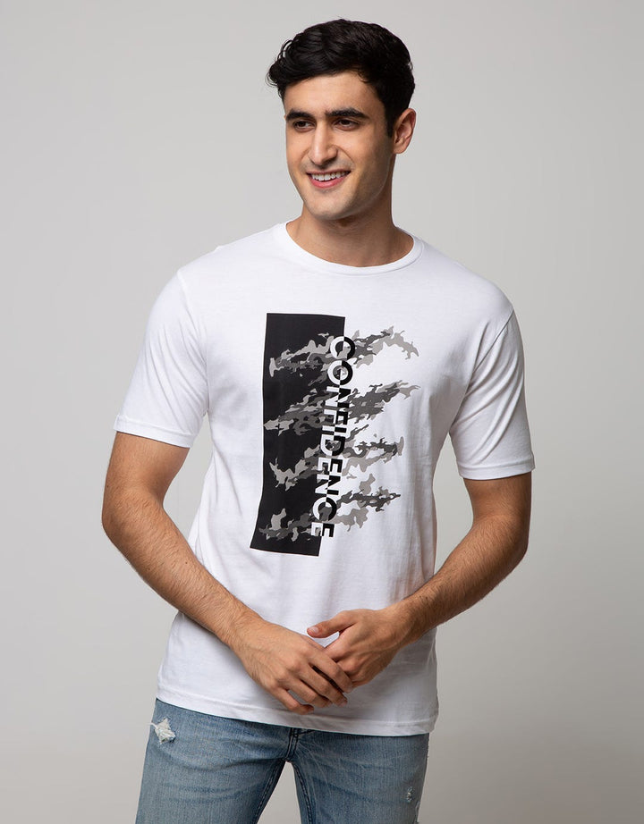 American Jeans Short Sleeve T-Shirt Print Camo Contem