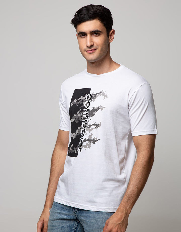 American Jeans Short Sleeve T-Shirt Print Camo Contem