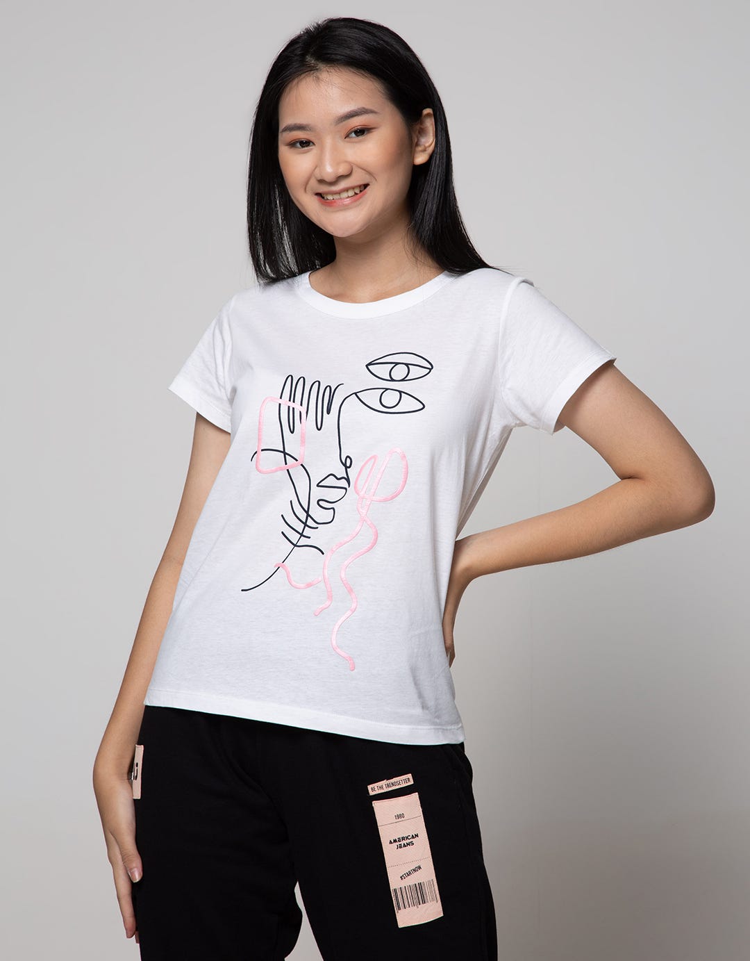 Nevada Short Sleeve T-Shirt Face Line